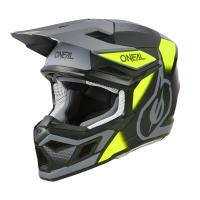 Oneal Шлем кроссовый 3Series Neon Vision V.24 серый/желтый в Самаре