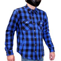 MCP Моторубашка мужская Rebel Full kevlar, черно-светло синий в Самаре