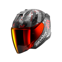 Shark Шлем Skwal I3 Jet Hellcat Mat Black/Chrome/Red в Самаре
