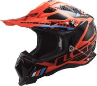LS2 Мотошлем MX700 Subverter Evo Stomp Черно-оранжевый в Самаре