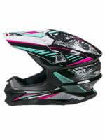 AiM Шлем кроссовый JK803 Multicolor Black/Blue в Самаре
