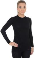 Brubeck Футболка женская Active Wool Черный в Самаре