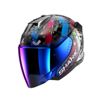 Shark Шлем Skwal I3 Jet Hellcat Black/Chrome/Blue в Самаре