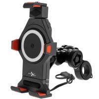 Extreme Style Мото держатель с беспроводной зарядкой anti-vibration R17W в Самаре