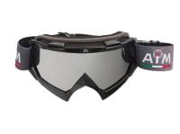 AiM Очки кроссовые (PRO) 157-100 Black Glossy в Самаре