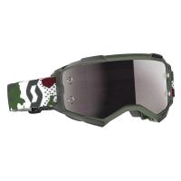Scott Очки кроссовые Fury dark green/white silver chrome works в Самаре