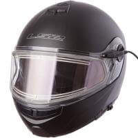 LS2 Мотошлем снегоходный FF325 Strobe Electric Snow Solid Черный Матовый в Самаре