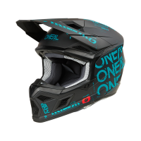 Oneal Шлем кроссовый 3Series Static черный/бирюзовый в Самаре