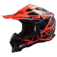 LS2 Мотошлем MX700 Subverter II Evo Stomp черно-оранжевый в Самаре