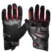 Sweep Перчатки кожаные+текстиль Hammer Black/Red в Самаре