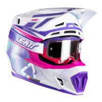 Leatt Шлем кроссовый  7.5 V26 Purple + очки Velocity 4.5 в Самаре