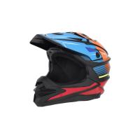 Desment Шлем кроссовый Raptor Black-Blue-Orange graphic в Самаре