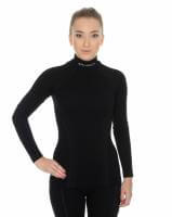 Brubeck Футболка женская дл.рукав Wool Merino 78% Черный в Самаре