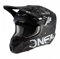Oneal Шлем кроссовый 5Series Polyacrylite Черный/Белый в Самаре