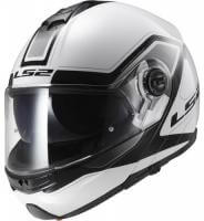LS2 Мотошлем снегоходный FF325 Strobe Electric Snow Civik Черный/Белый в Самаре