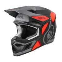 Oneal Шлем кроссовый 3Series Vision Серый/Красный в Самаре