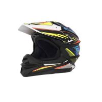 Desment Шлем кроссовый Raptor White-Yellow-Blue graphic в Самаре