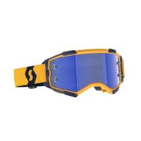 Scott Очки кроссовые Fury dark yellow/dark blue/blue chrome works в Самаре