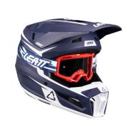 Leatt Шлем кроссовый 3.5 V26 Blue + очки Vizion 3.5 в Самаре