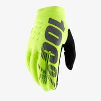 100% Мотоперчатки текстильные подростковые Brisker Youth Glove Fluo Yellow в Самаре