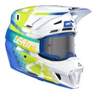 Leatt Шлем кроссовый  7.5 V26 Pixel Blue + очки Velocity 4.5 в Самаре