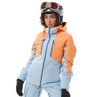 Dragonfly Куртка горнолыжная утепленная Gravity Woman 2025 Mock Orange-Light Blue в Самаре