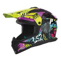 LS2 Шлем MX708 Fast II Gorilla фиолетово-желтый в Самаре