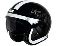 IXS Мотошлем открытый iXS 880 2.2 черно-серебристый в Самаре