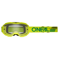 Oneal Маска кроссовая B-10 Solid V.24, желтый, прозрачные линзы Antifog, с защитой от уф лучей в Самаре