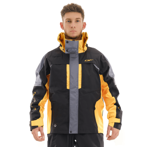 Dragonfly Куртка мембранная Quad Pro Black-yellow в Самаре