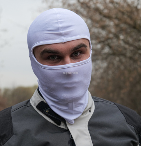 MotoLike Подшлемник Хлопок/Эластан Белый в Самаре