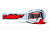 100% Маска кросс FMF Powerbomb Rocket White - прозрачная линза в Самаре