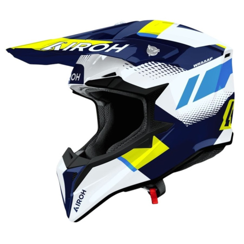 Airoh Шлем Wraaap Vision Yellow-Blue Gloss в Самаре