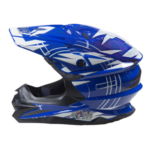AiM Шлем кроссовый JK803S Blue/White в Самаре