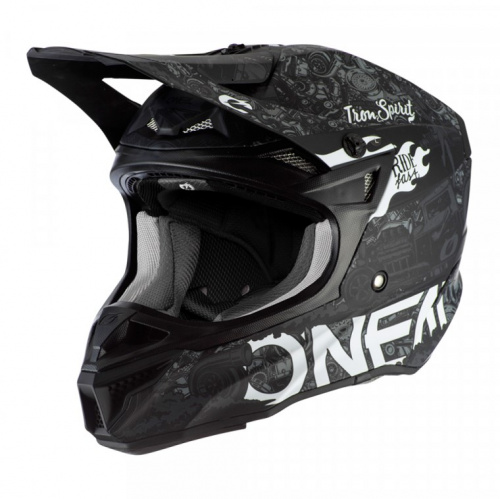 Oneal Шлем кроссовый 5Series Polyacrylite Черный/Белый в Самаре